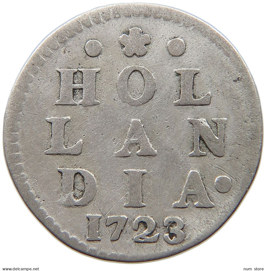 NETHERLANDS HOLLAND 2 STUIVERS 1723  #MA 024294 - Provinciale Munten