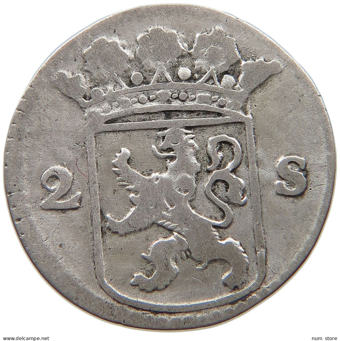 NETHERLANDS HOLLAND 2 STUIVERS 1723  #MA 024294 - Monnaies Provinciales