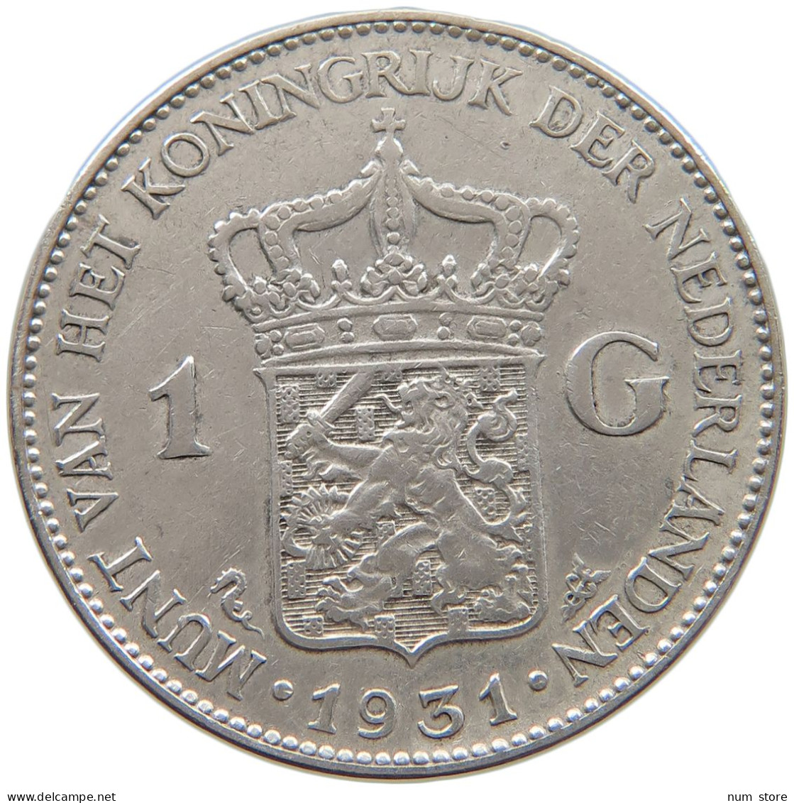 NETHERLANDS GULDEN 1931  #MA 021035 - 1 Gulden