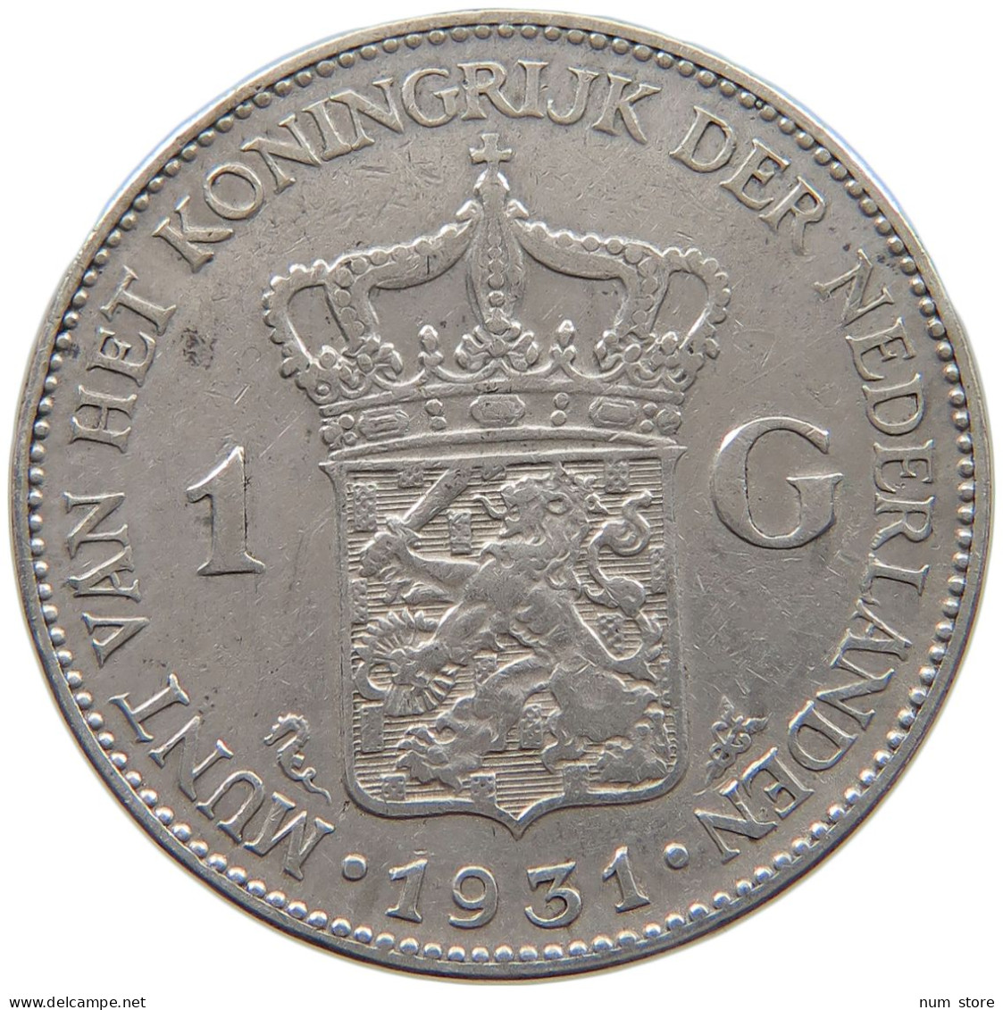 NETHERLANDS GULDEN 1931  #MA 021034 - 1 Gulden