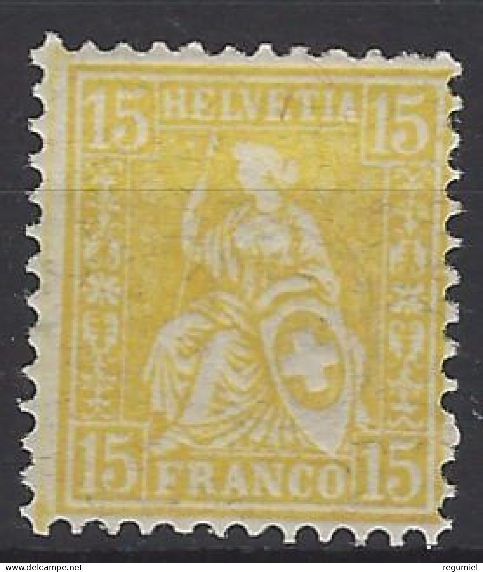 Suiza 0044 * Charnela. 1867 - Unused Stamps