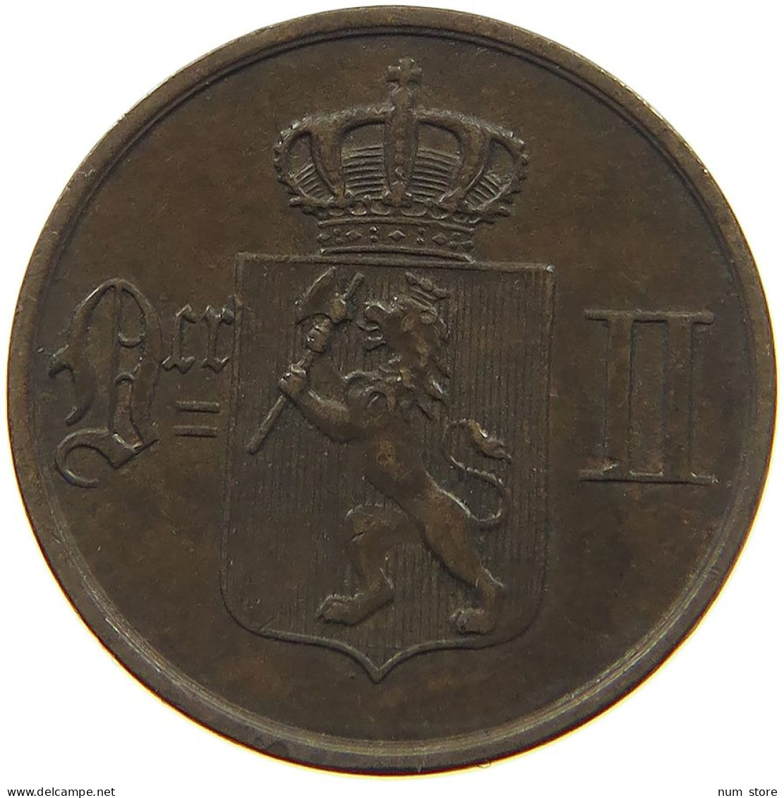 NORWAY ORE 1889 OSCAR II. 1872-1905. #MA 022739 - Norvège