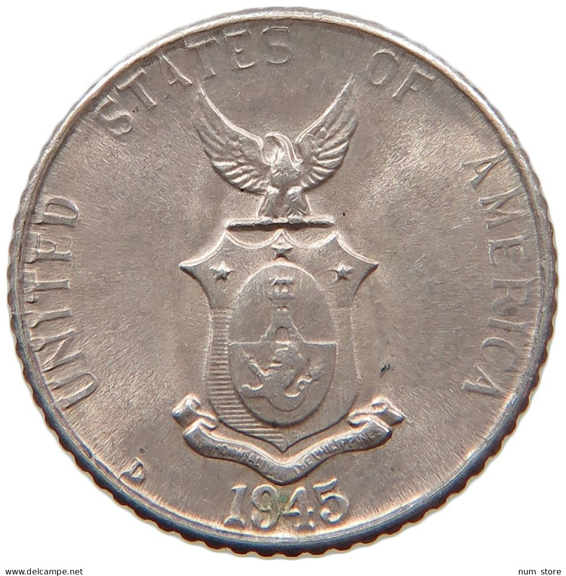 PHILIPPINES US 10 CENTAVOS 1945 D  #MA 068459 - Filippine