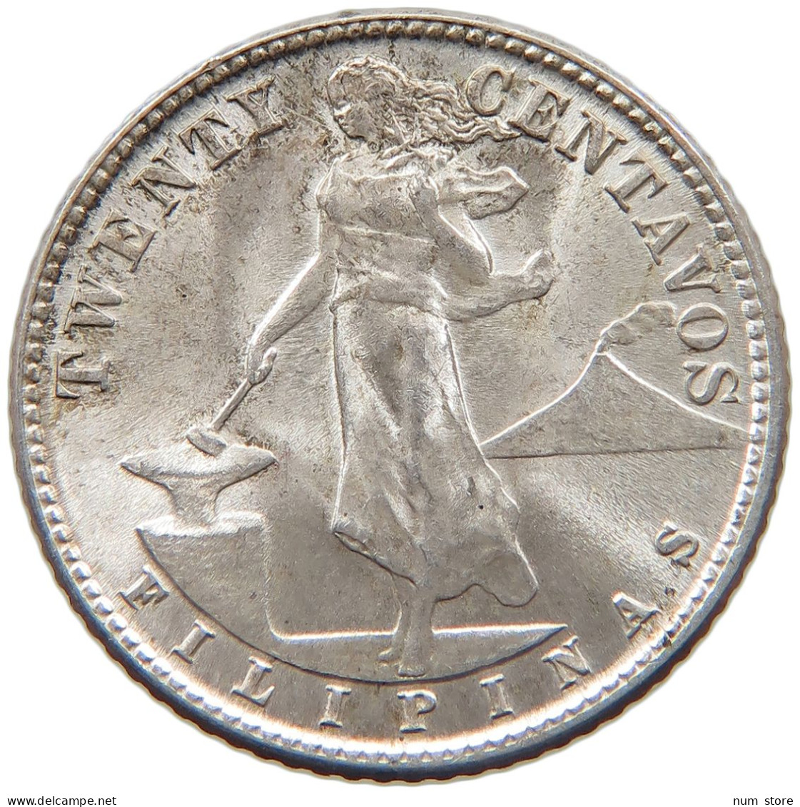 PHILIPPINES US 20 CENTAVOS 1945 D  #MA 103570 - Filippijnen