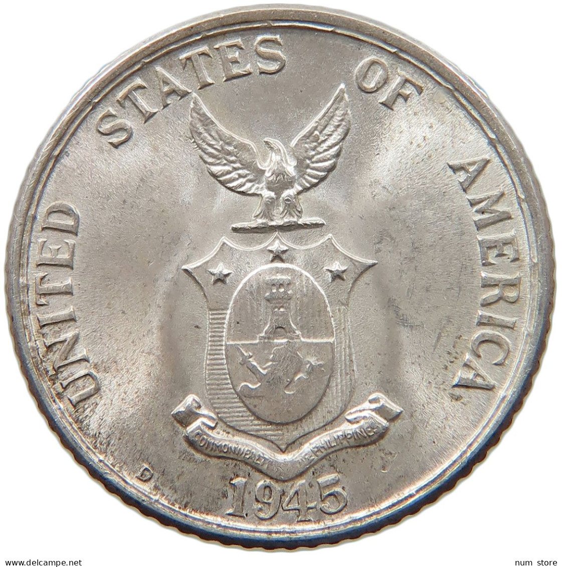 PHILIPPINES US 20 CENTAVOS 1945 D  #MA 103570 - Philippines