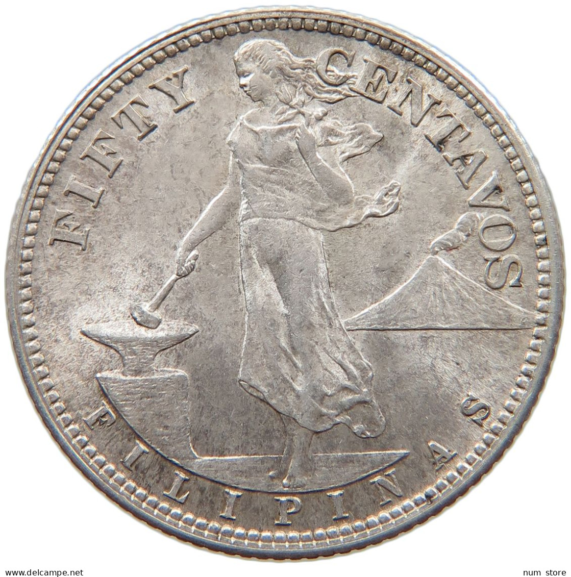 PHILIPPINES US 50 CENTAVOS 1944  #MA 065463 - Filipinas