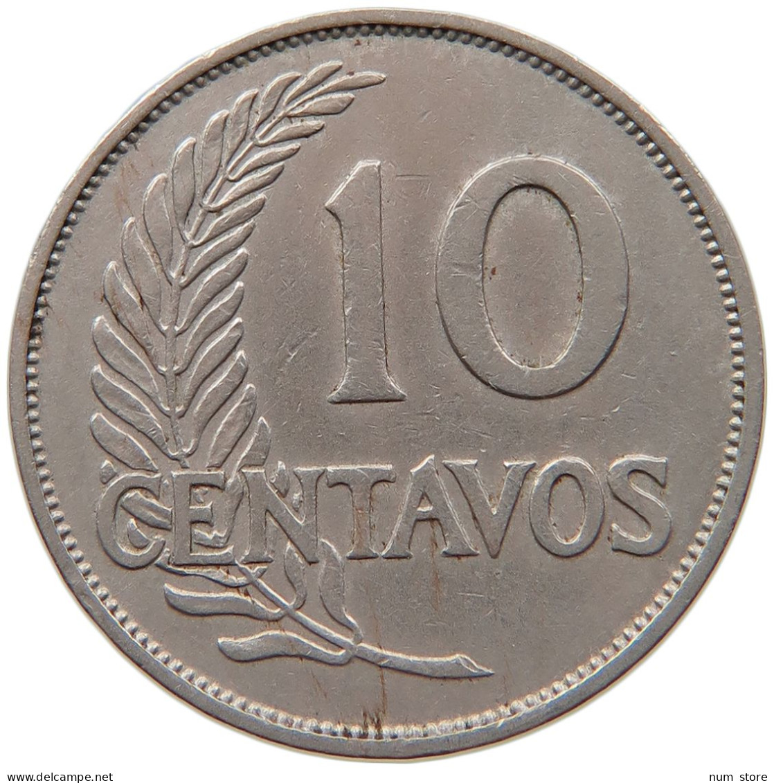 PERU 10 CENTAVOS 1940  #MA 067184 - Perú