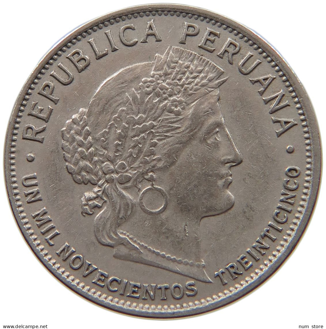 PERU 10 CENTAVOS 1935  #MA 026051 - Perú