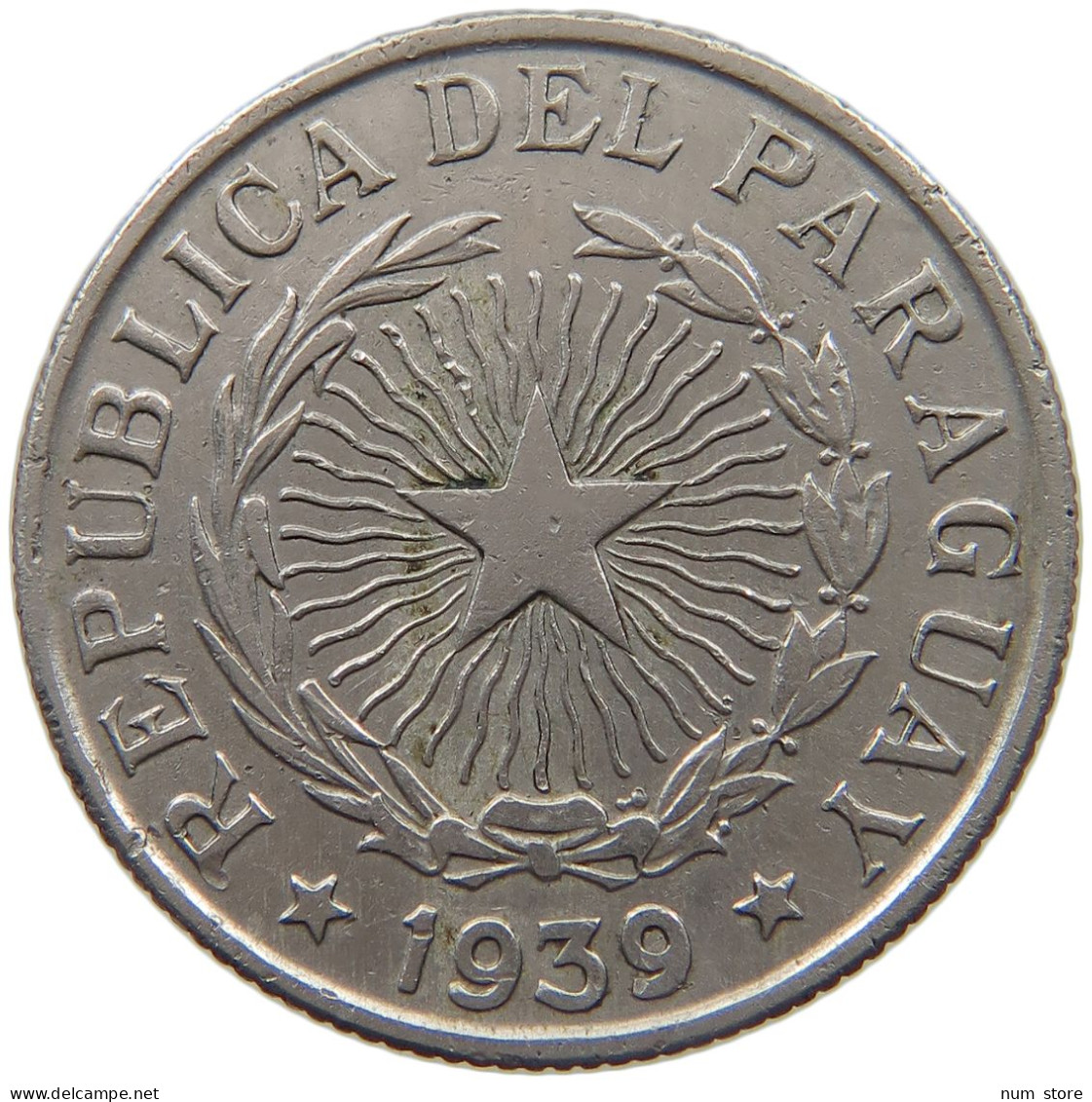 PARAGUAY 10 PESOS 1939  #MA 025375 - Paraguay