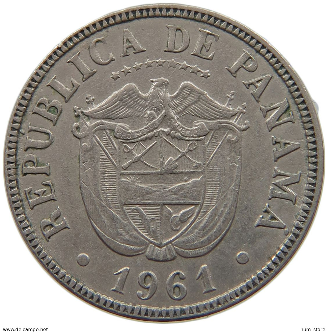 PANAMA 5 CENTESIMOS 1961  #MA 025369 - Panamá