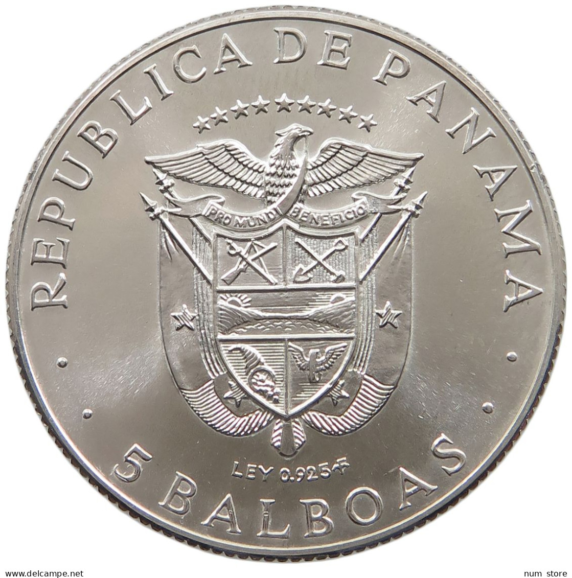 PANAMA 5 BALBOAS 1970  #MA 025357 - Panamá