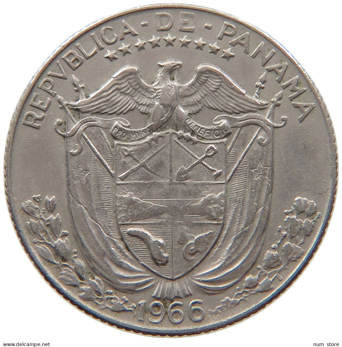 PANAMA 1/4 BALBOA 1966  #MA 063028 - Panamá