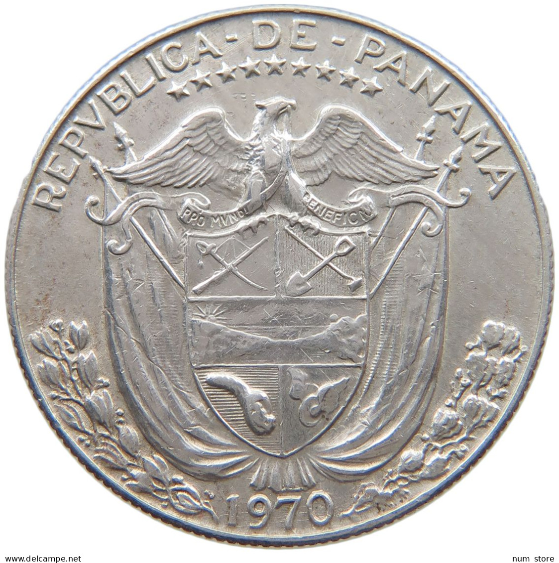 PANAMA 1/2 BALBOA 1970  #MA 025534 - Panamá