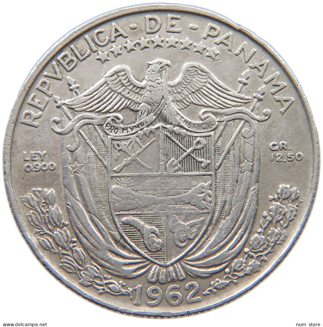 PANAMA 1/2 BALBOA 1962  #MA 025532 - Panama
