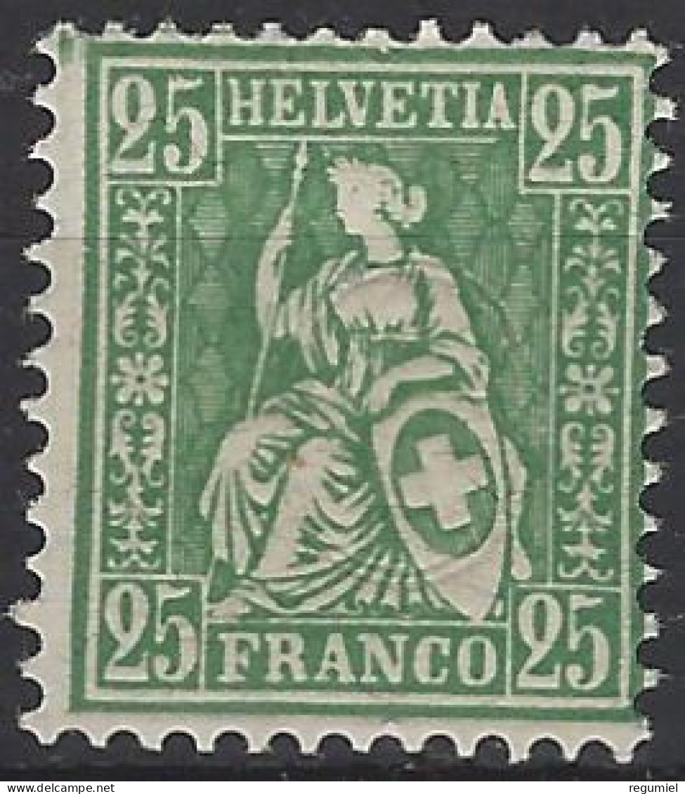 Suiza 0045 * Charnela. 1867 - Ungebraucht