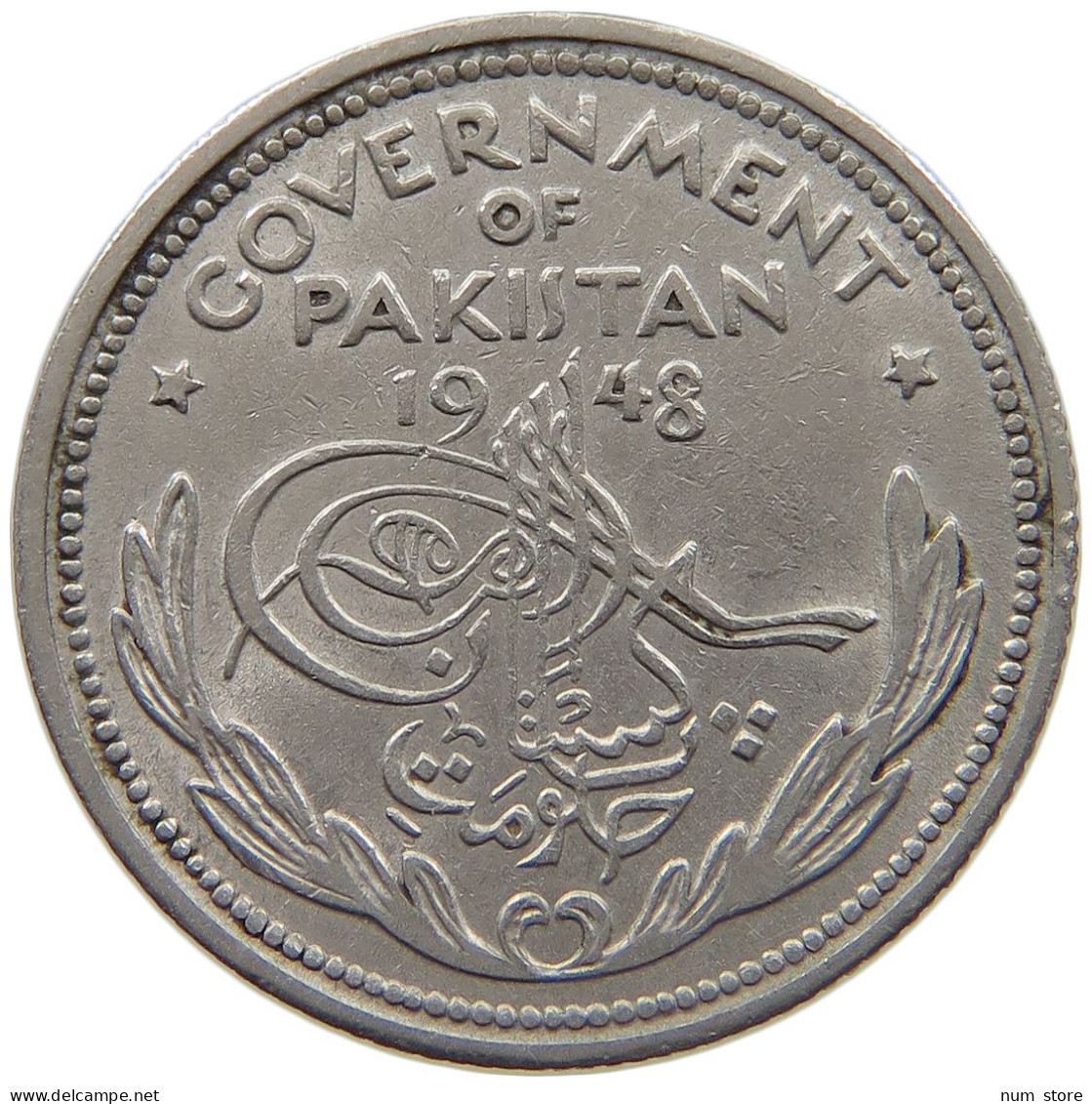 PAKISTAN 1/2 RUPEE 1948  #MA 025844 - Pakistan