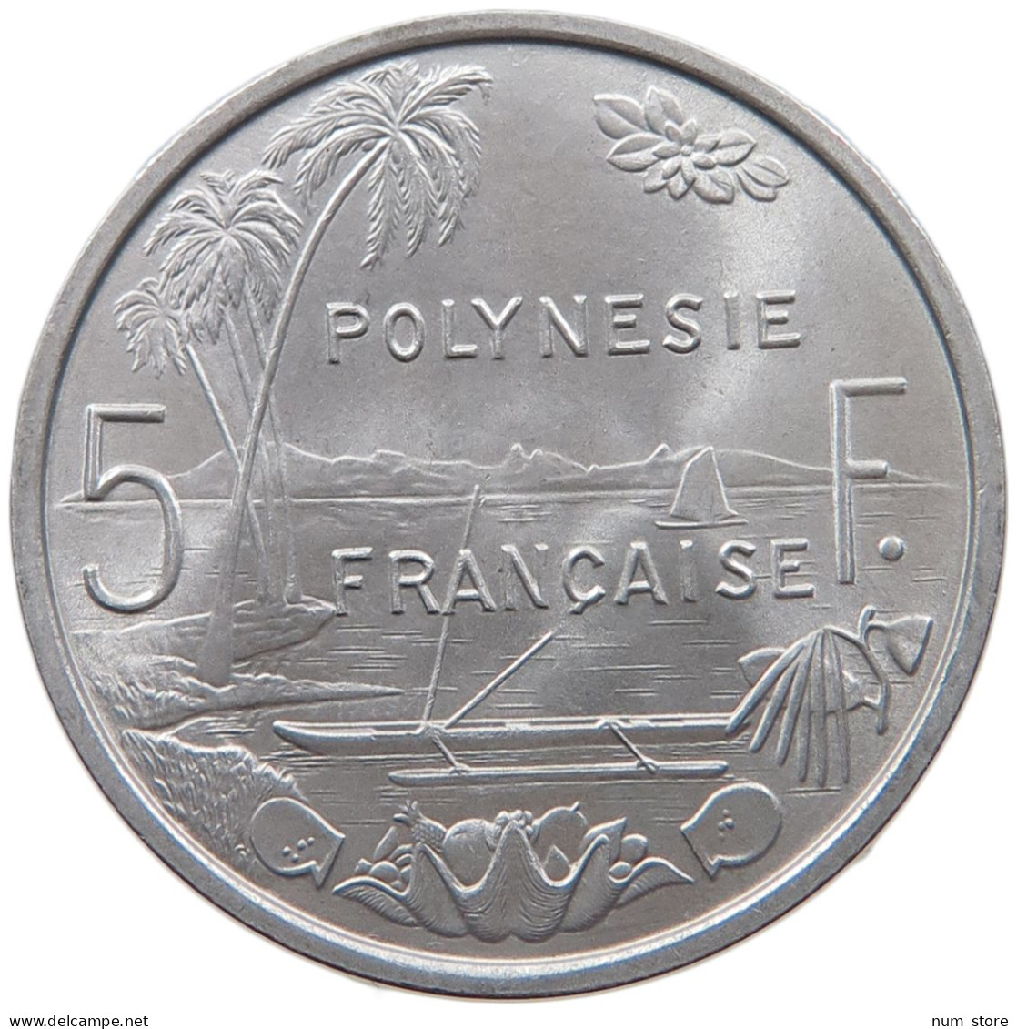 POLYNESIA 5 FRANCS 1975  #MA 065792 - Other - Oceania