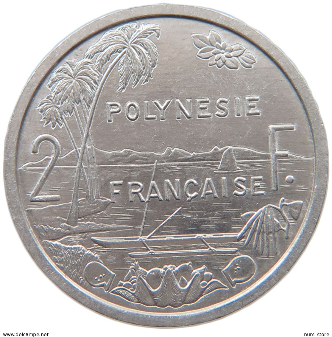 POLYNESIA 2 FRANCS 1984  #MA 065794 - Sonstige – Ozeanien