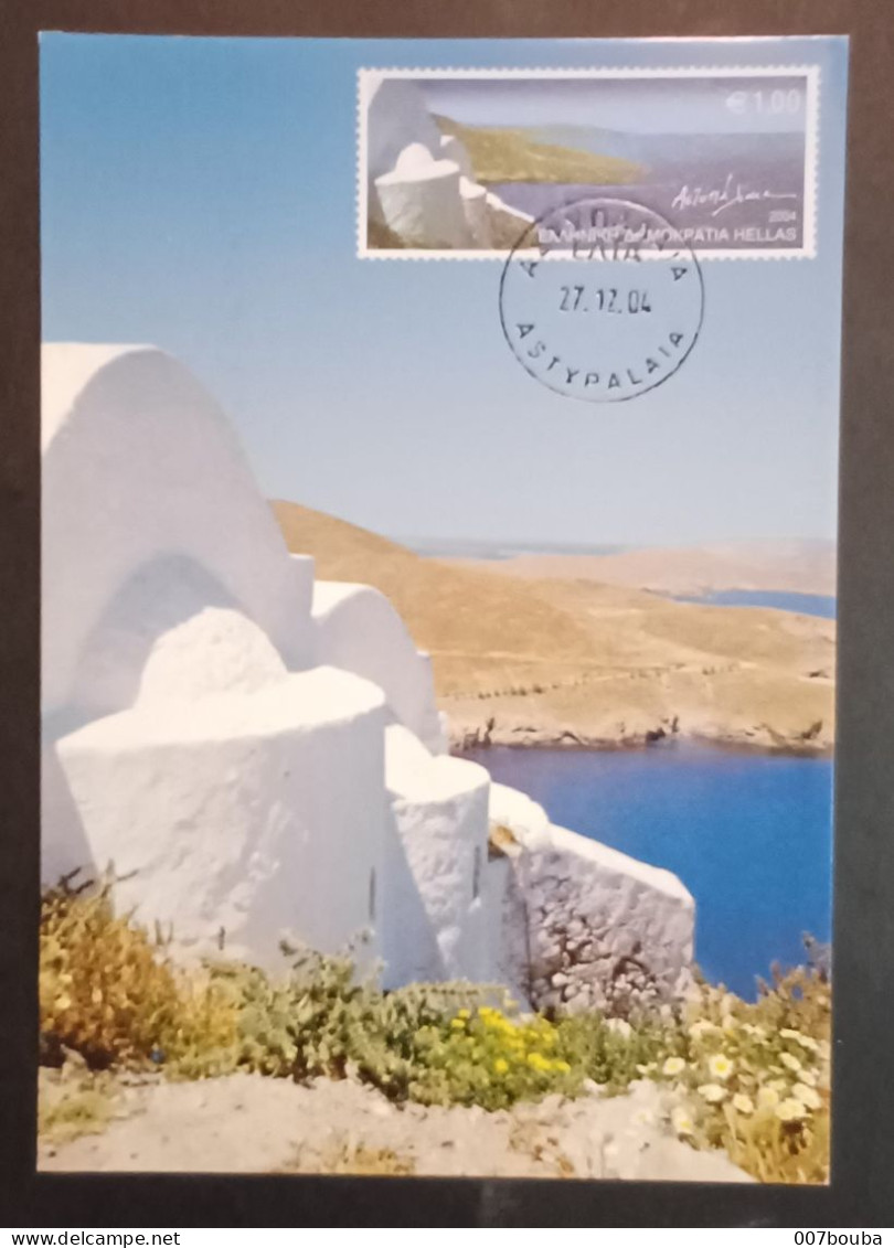 GRÈGE GREECE 2004 / CARTE MAXIMUM / ASTIPALAIA - Maximum Cards & Covers