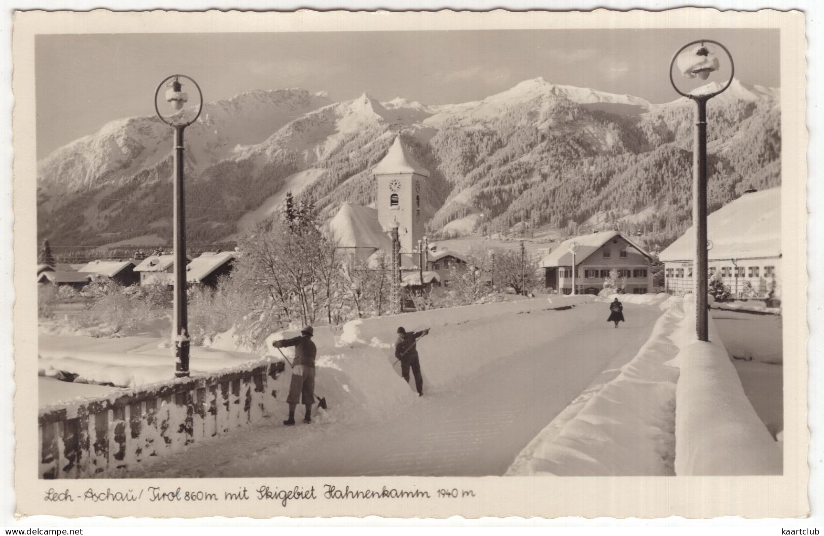 Lech-Aschau / Tirol 860 M Mit Skigebiet Hahnenkamm 1940 M - (Tirol, Österreich/Austria) - Schneeräumen - Reutte