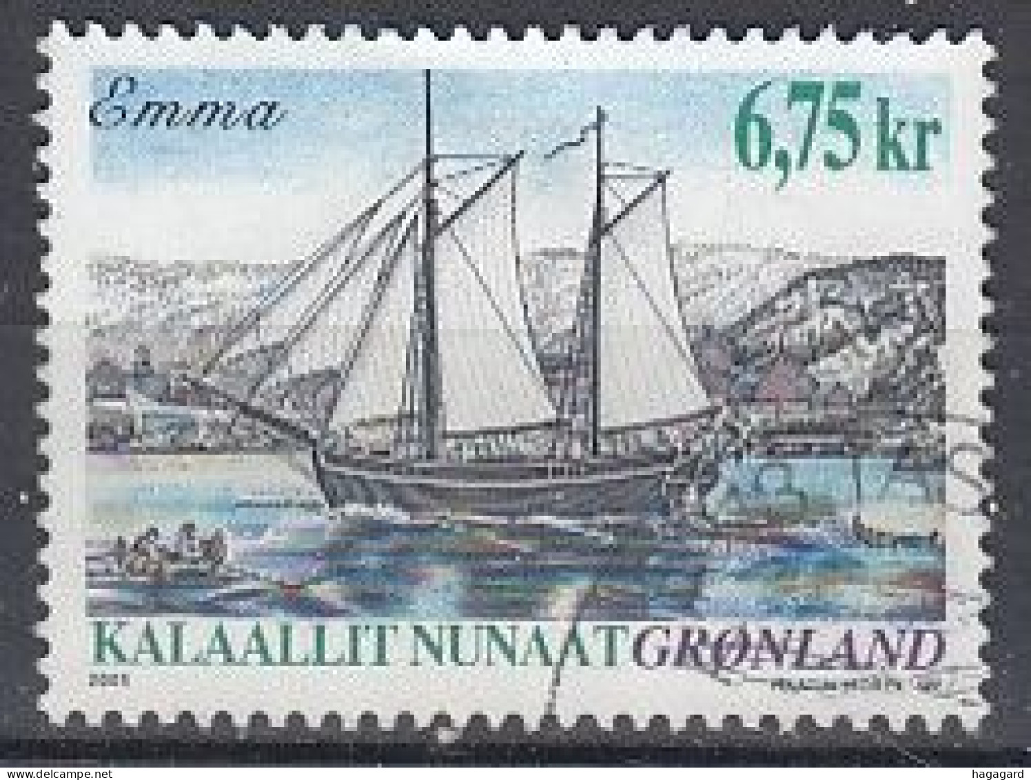 Greenland 2003. Ship "Emma". Michel 407. Used - Usati