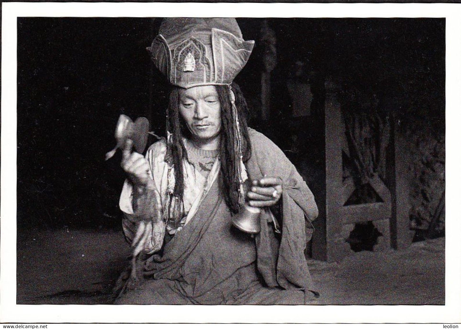 BHUTAN The Lay Buddhist Monk Of Laya 2003 Snowleopard / Wehrheim Picture Postcard BHOUTAN - Bután