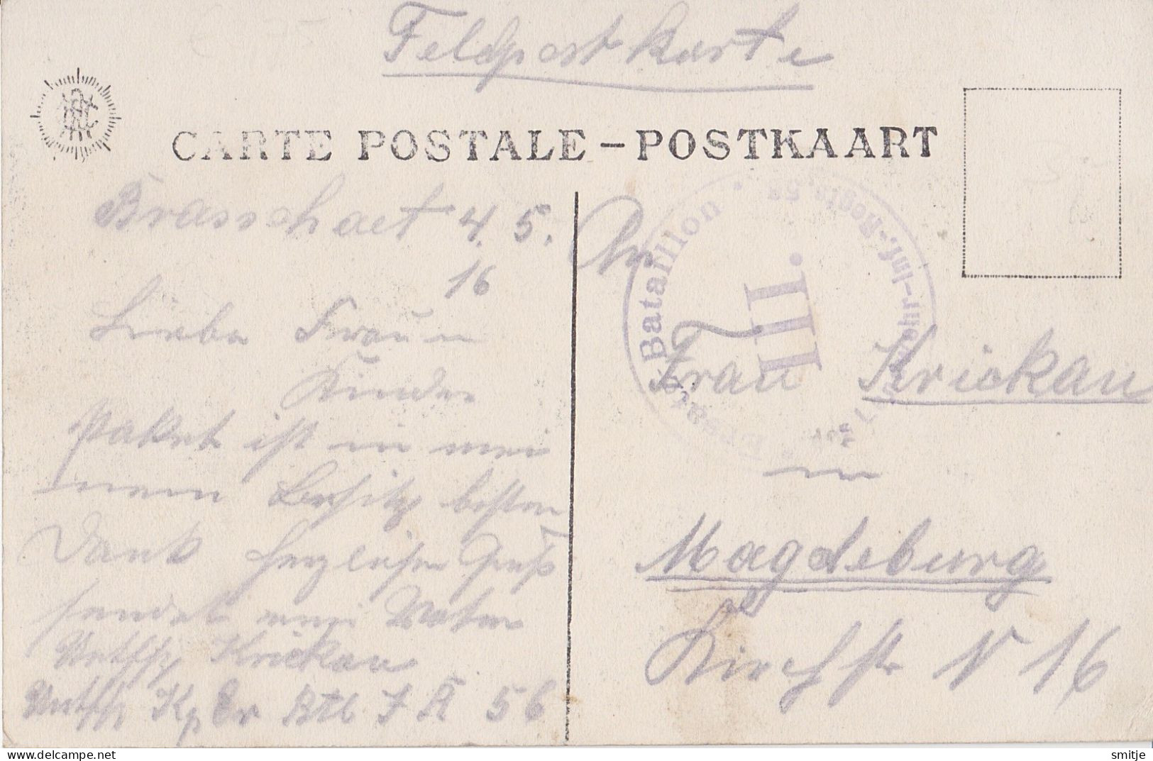 BRASSCHAAT - MARIA TER HEIDE 1916 STEMPEL FELDPOST DORPZICHT KAR KERK - KLEINE ANIMATIE - UITG. COLLE - Brasschaat