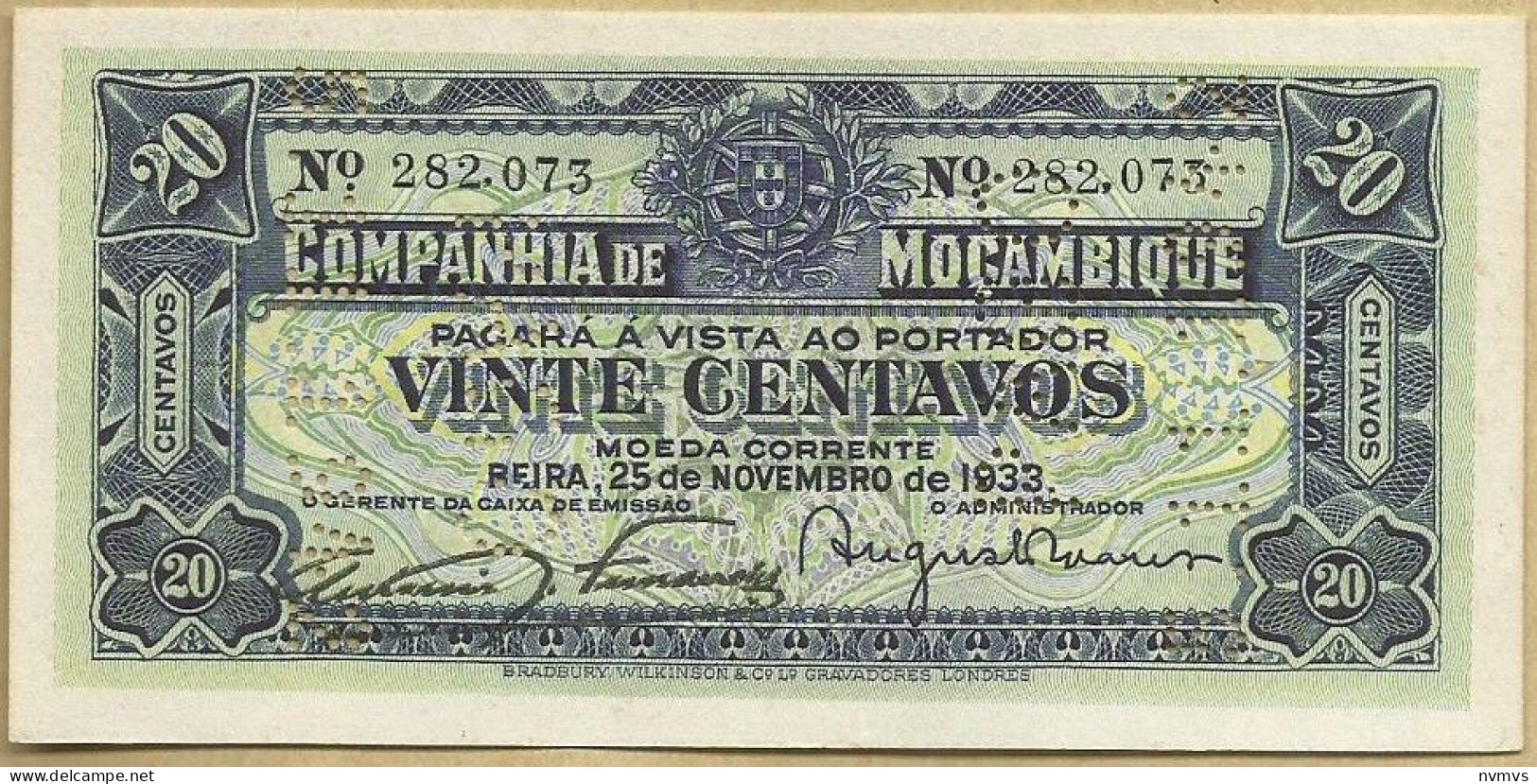 Moçambique  20 Centavos 1933 - Moçambique