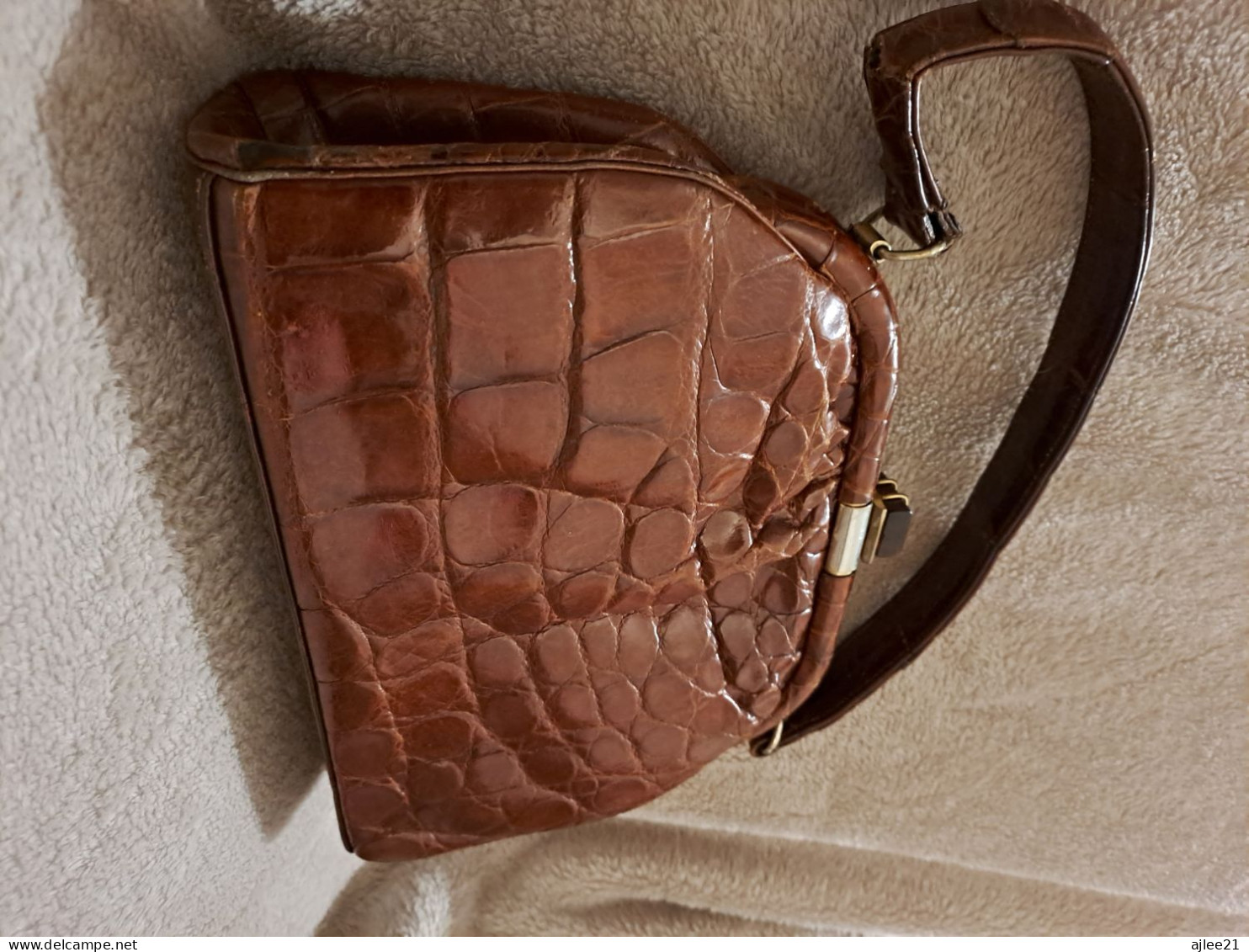 Sac À Main. Peau De Crocodile. - 1940-1970