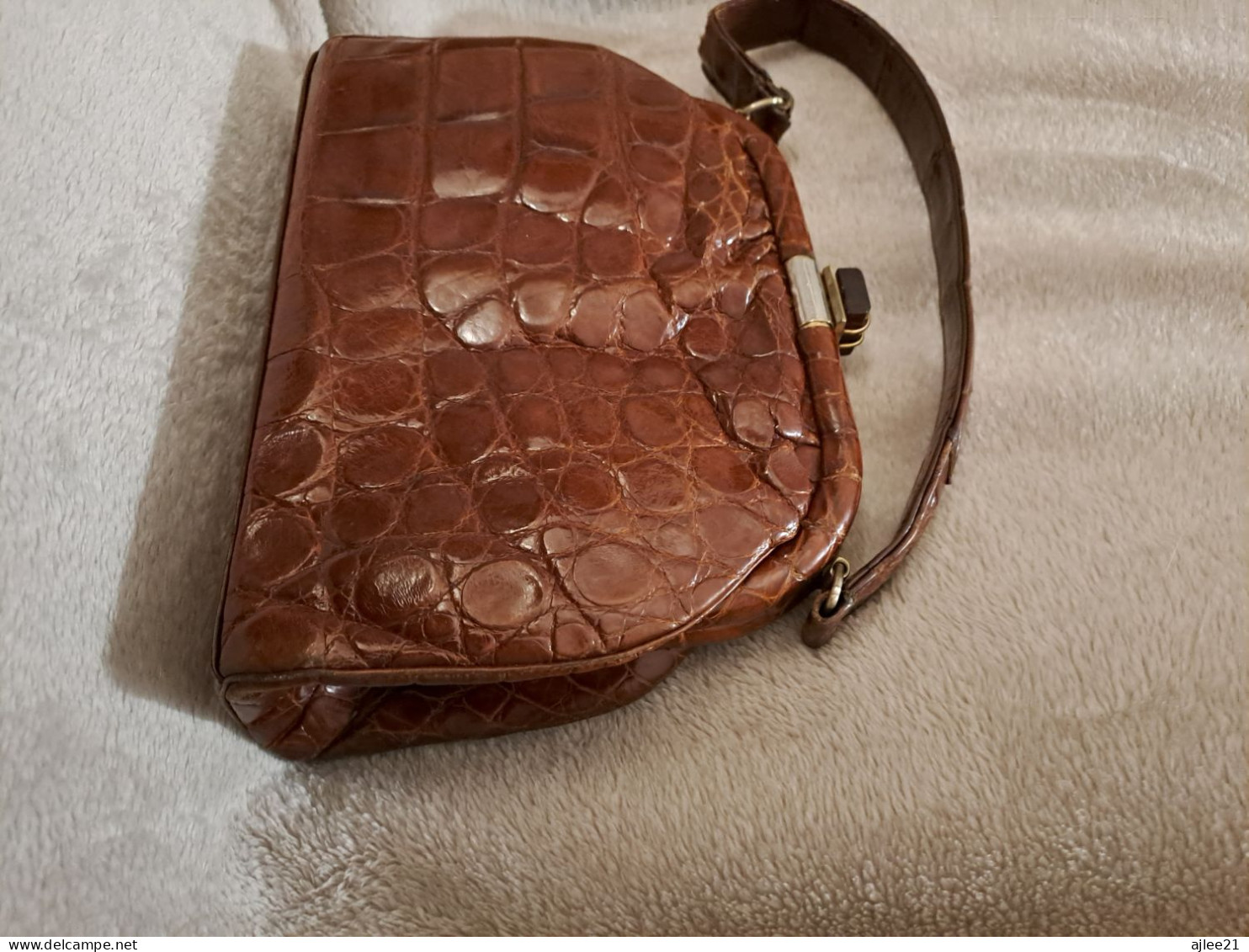 Sac À Main. Peau De Crocodile. - 1940-1970