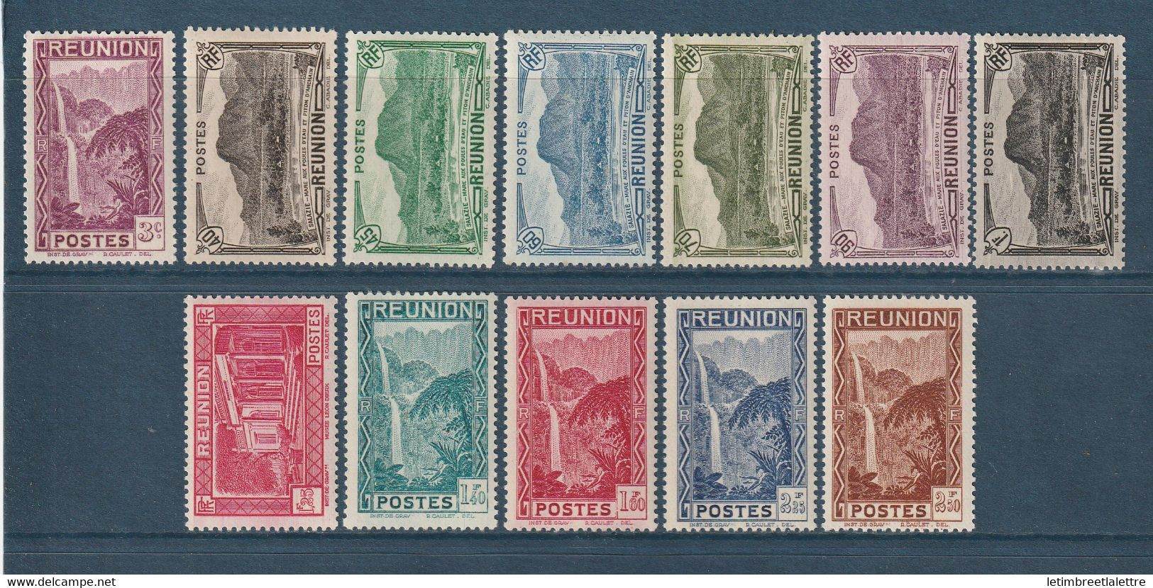 Réunion - YT N° 163 à 174 ** - Neuf Sans Charnière - 1939 1940 - Nuevos