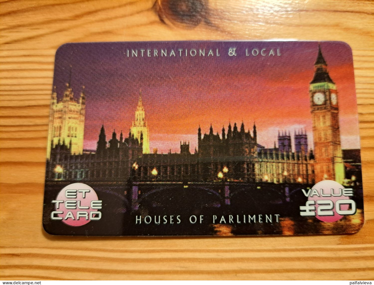 Prepaid Phonecard United Kingdom, ET Telecard - London, Parliament - Emissioni Imprese