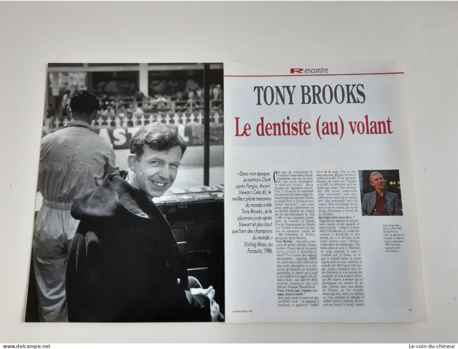 Tony Brooks - Coupure De Presse - Autres & Non Classés