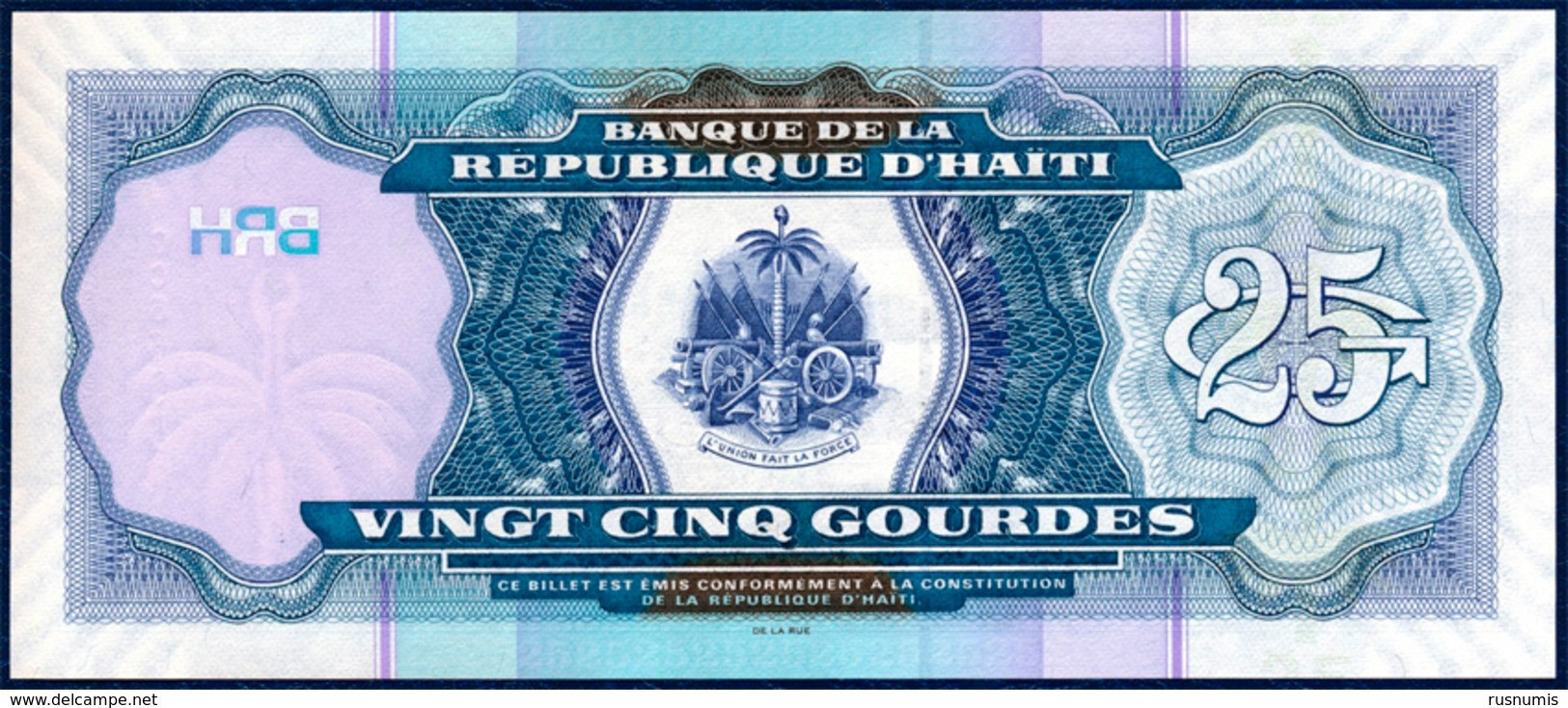 HAITI 25 GOURDES P-266e Palace Of Justice Port-au-Prince 2014 UNC - Haïti