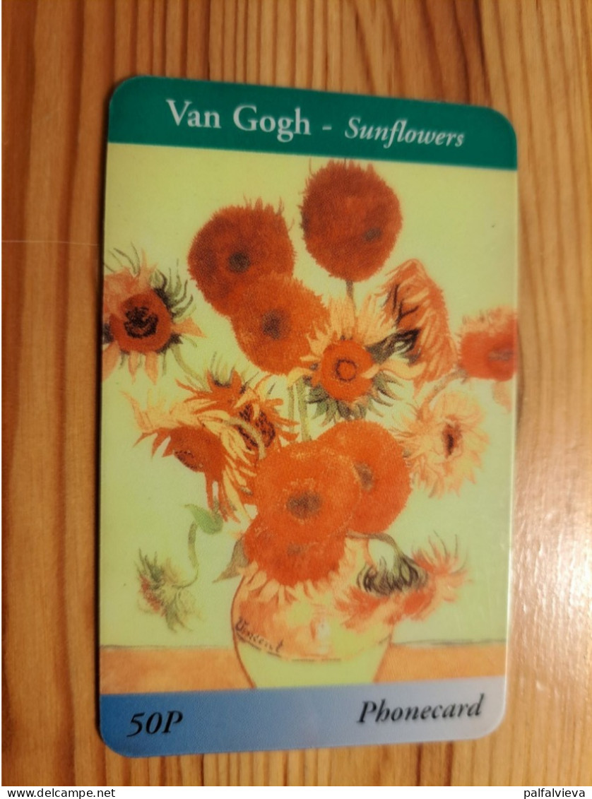 Prepaid Phonecard United Kingdom, Discount Phonecard - Painting, Van Gogh, Sunflowers - [ 8] Firmeneigene Ausgaben