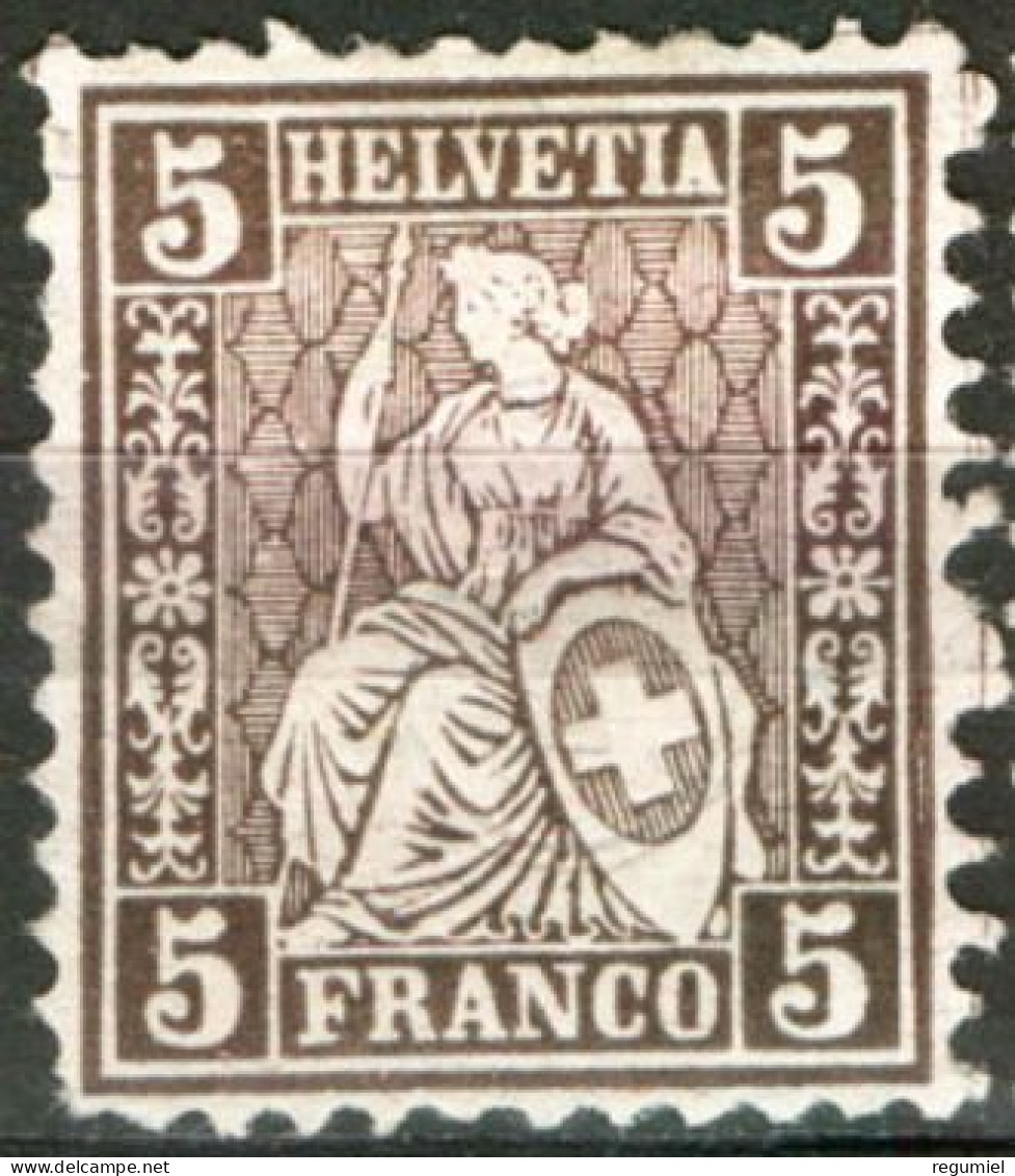 Suiza 0050 * Charnela. 1881 - Ungebraucht