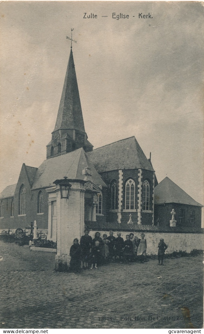 ZULTE   EGLISE  KERK      2 SCANS - Lokeren