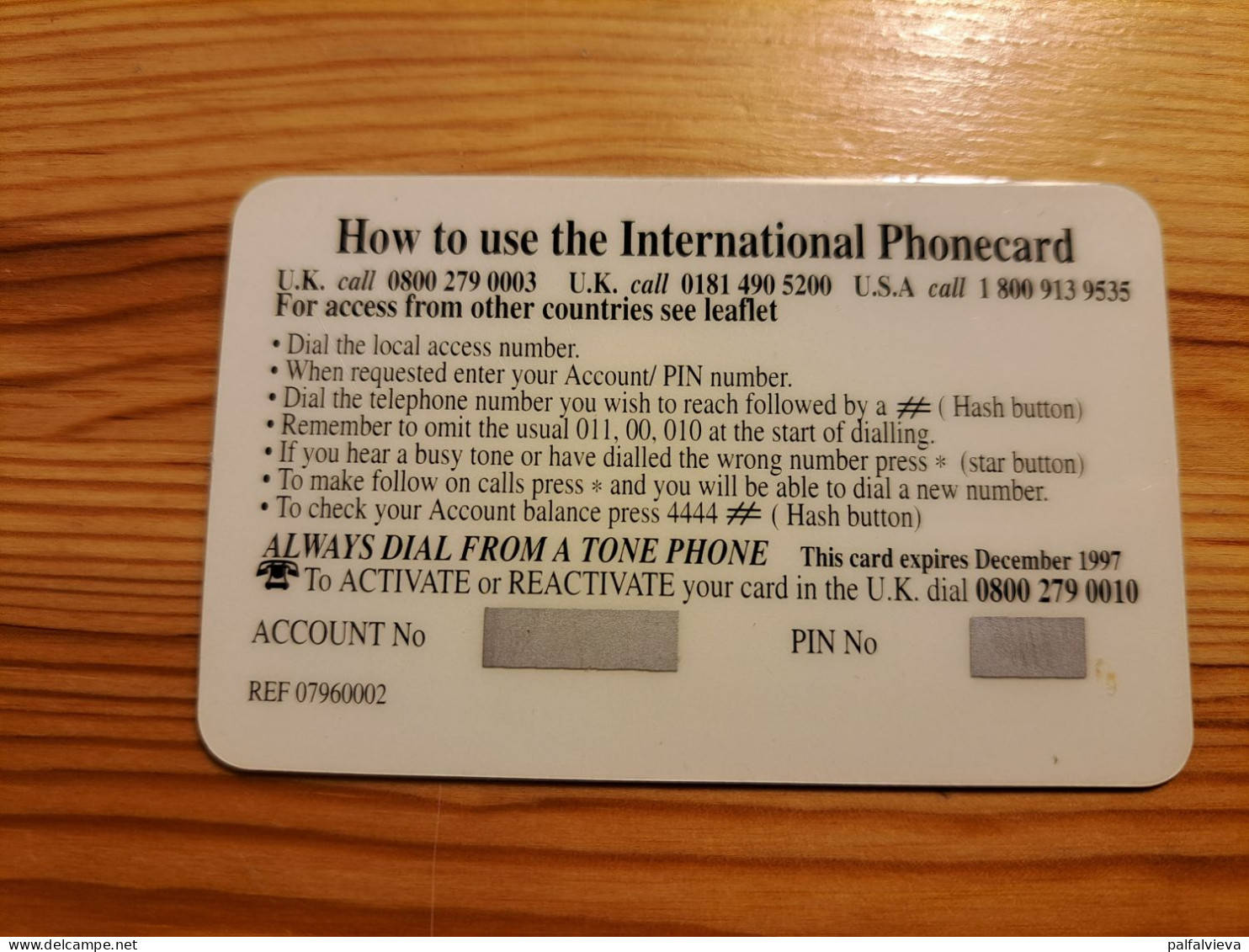 Prepaid Phonecard United Kingdom, International Phonecard - London, Red Bus - Emissions Entreprises