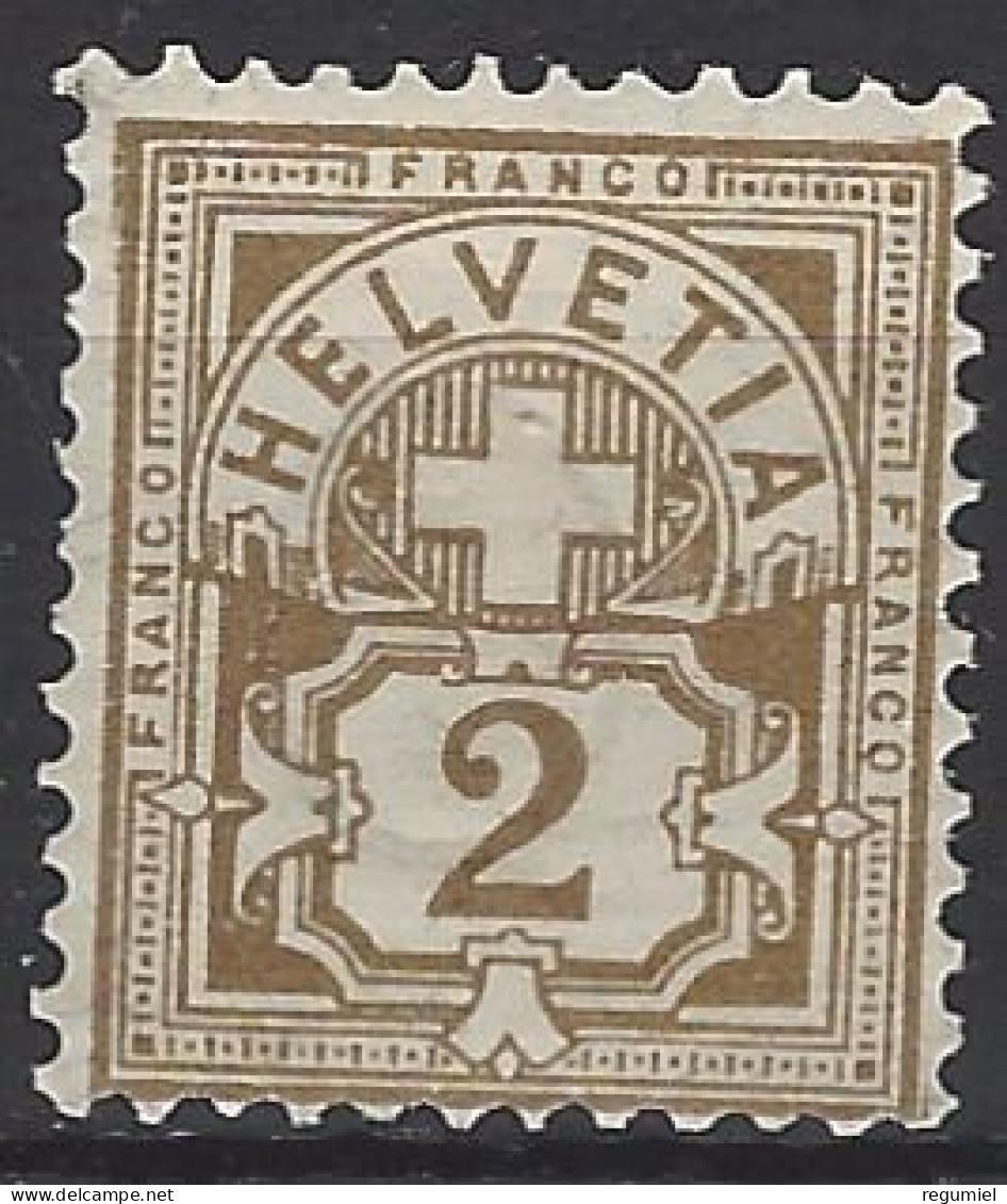 Suiza 0058 * Charnela. 1882 - Ungebraucht