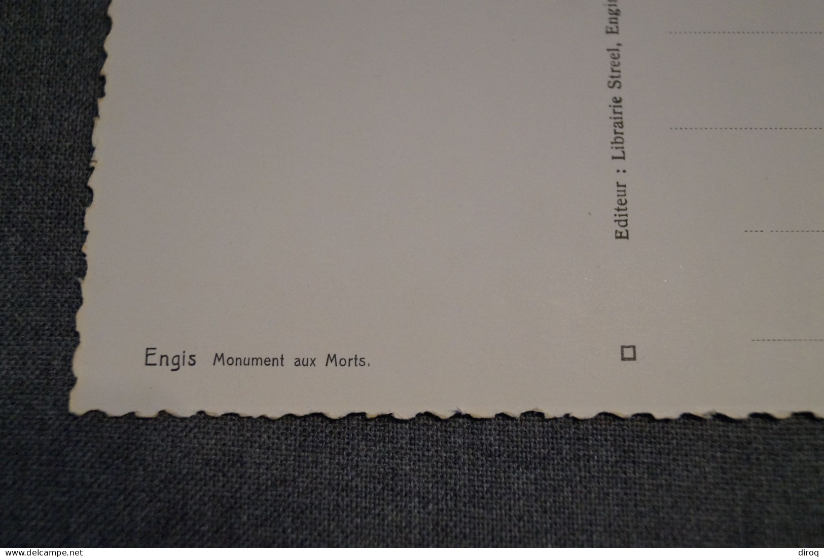 Engis,belle Carte Postale Ancienne,très Bel état De Collection,monument Aux Morts - Engis