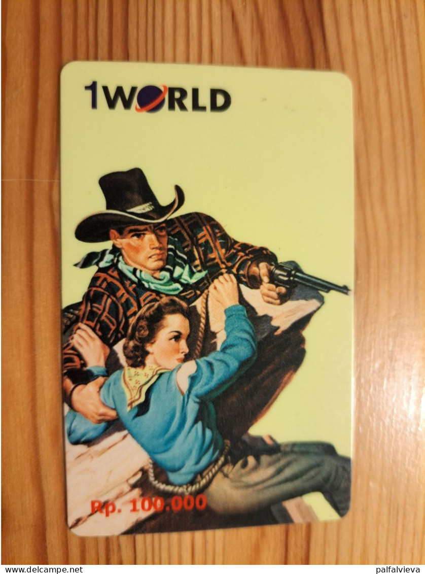 Prepaid Phonecard Indonesia, 1World - Indonesia