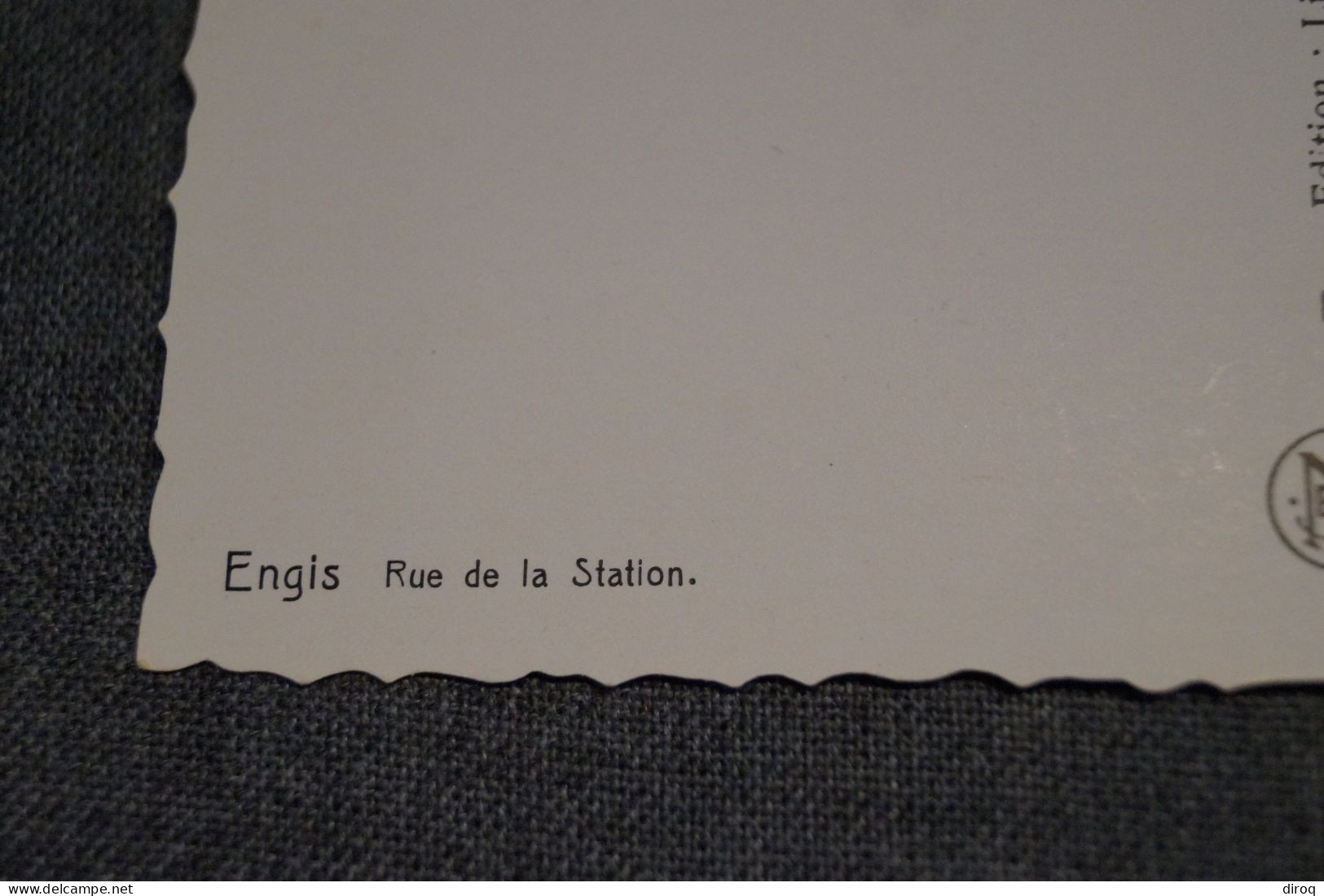 Engis,belle Carte Postale Ancienne,très Bel état De Collection,rue De La Station - Engis