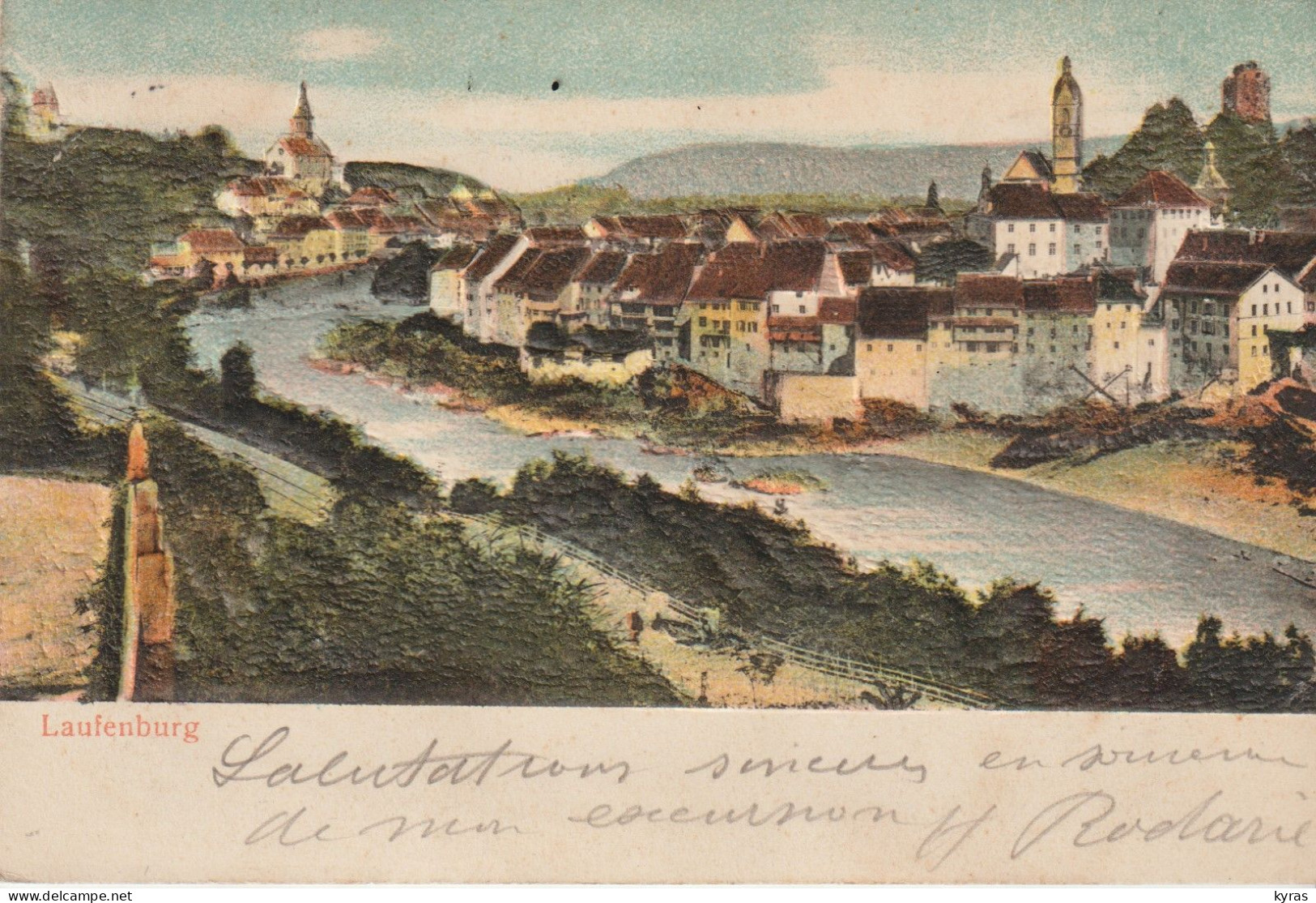 SUISSE. Carte Gaufrée . LAUFENBURG (T.B. état) - Laufenburg 