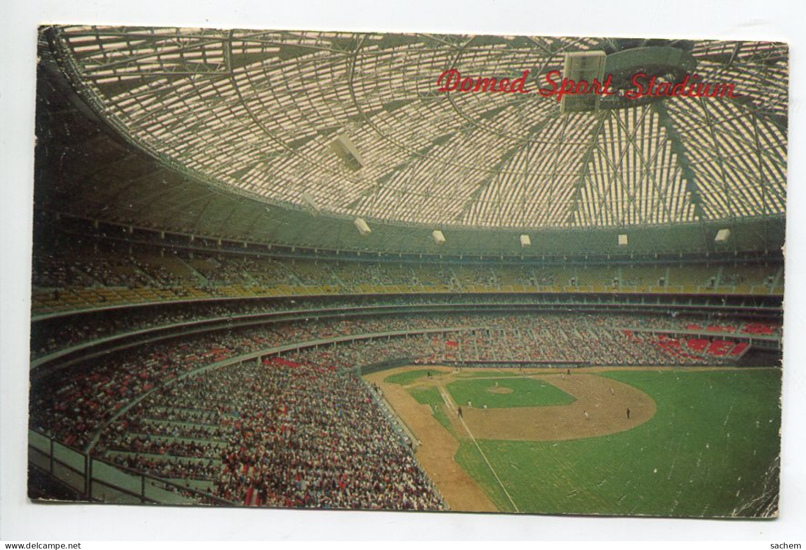 ETATS UNIS HOUSTON Interior Harris County  Domed Sport Stadium  1965 écrite Timbrée   D12 2023 - Houston