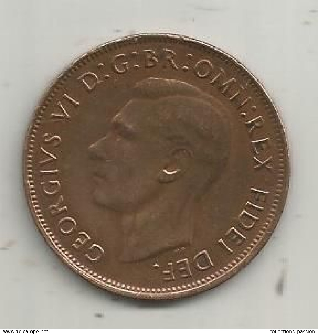 Monnaie, AUSTRALIE, Australia, Penny, 1950, Georgius VI, 2 Scans - Penny