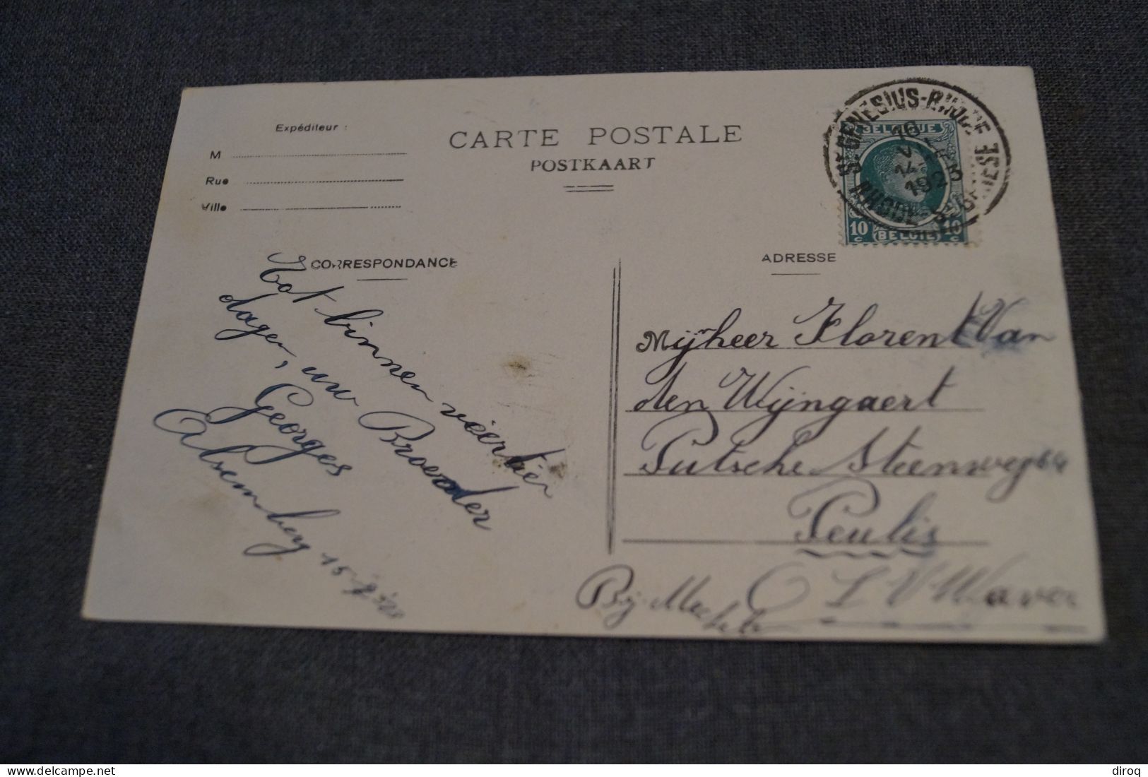 Alsemberg,1923,pensionnat,belle Carte Postale Ancienne,très Bel état De Collection - Other & Unclassified