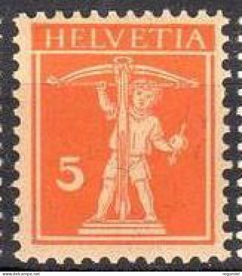 Suiza 0159 * Charnela. 1917 - Unused Stamps