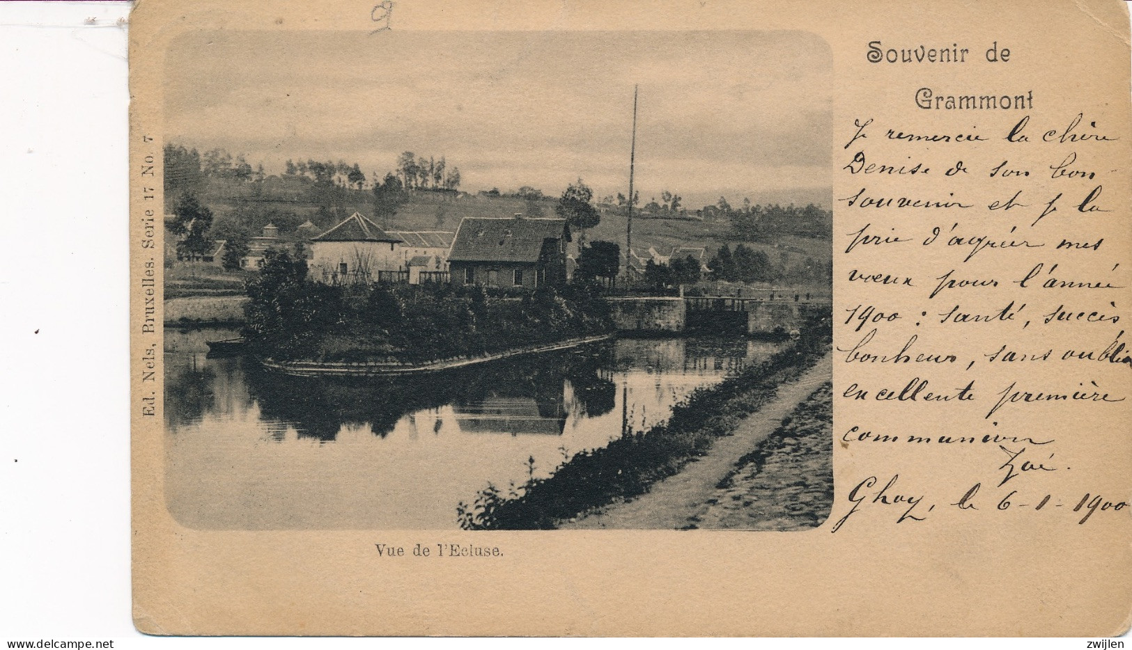 Grammont - Geraardsbergen - Souvenir De Vue De L'Ecluse 1900 - Geraardsbergen