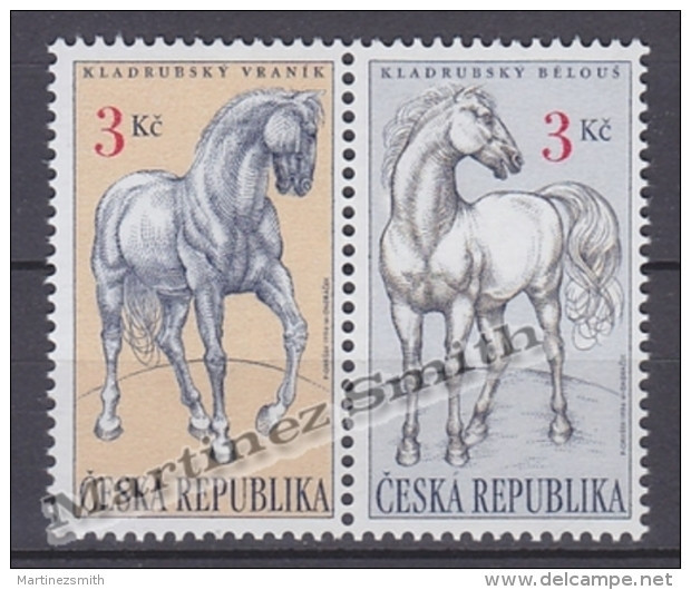 Czech Republic - Tcheque 1996 Yvert 120-21 Fauna, Kladruby Horse -  MNH - Unused Stamps