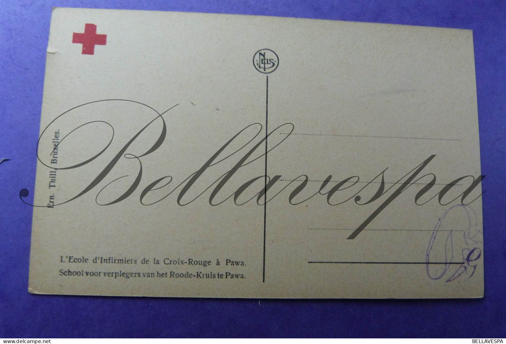 Papaye Pawa Croix Rouge Lot 4 X Cpa  Rood Kruis Belgische Missie Mission Koloniale Periode Belgisch-Congo - Red Cross